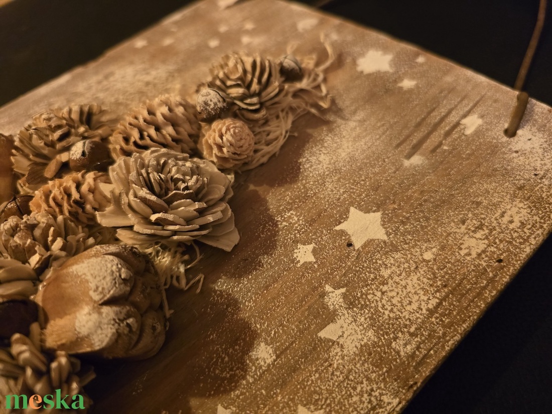 Karácsonyi - téli ajtódísz - karácsony - karácsonyi lakásdekoráció - karácsonyi ajtódíszek - Meska.hu