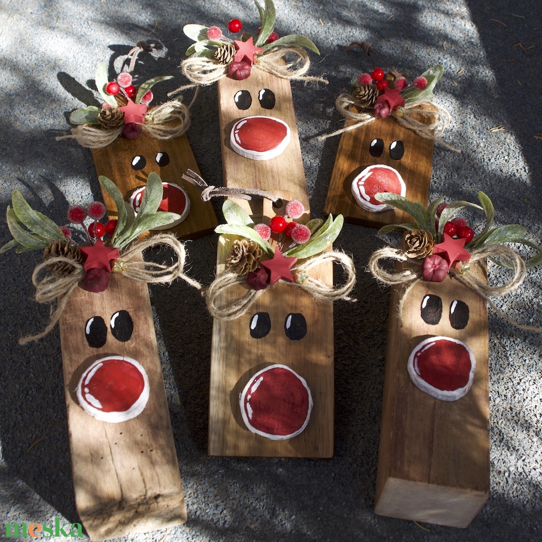 Rénszarvas fából - karácsony - karácsonyi lakásdekoráció - karácsonyi manók, figurák - Meska.hu