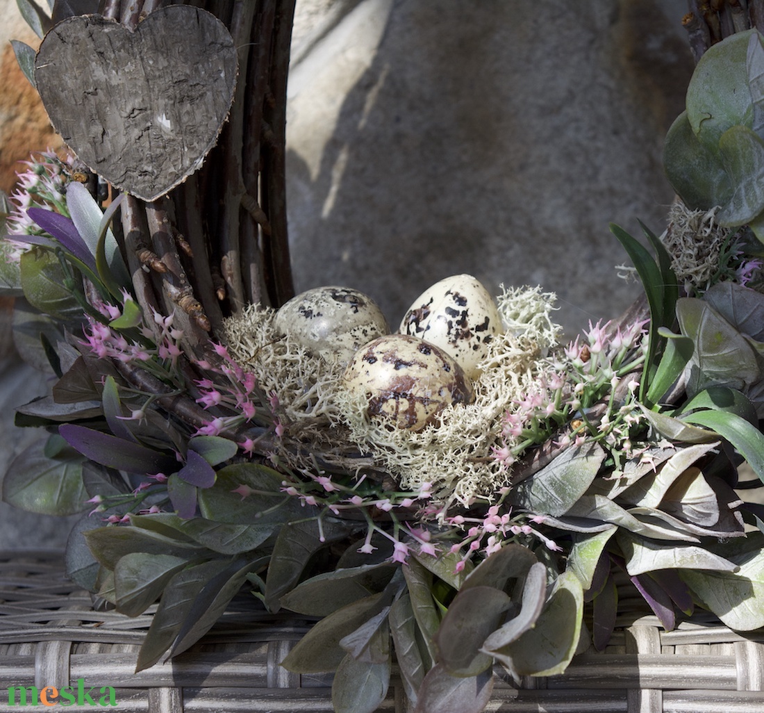 Egy csepp tojás - tavaszi ajtódísz - ünnepi díszek, dekorációk - húsvéti díszek és dekorációk - húsvéti ajtódísz, kopogtató - Meska.hu