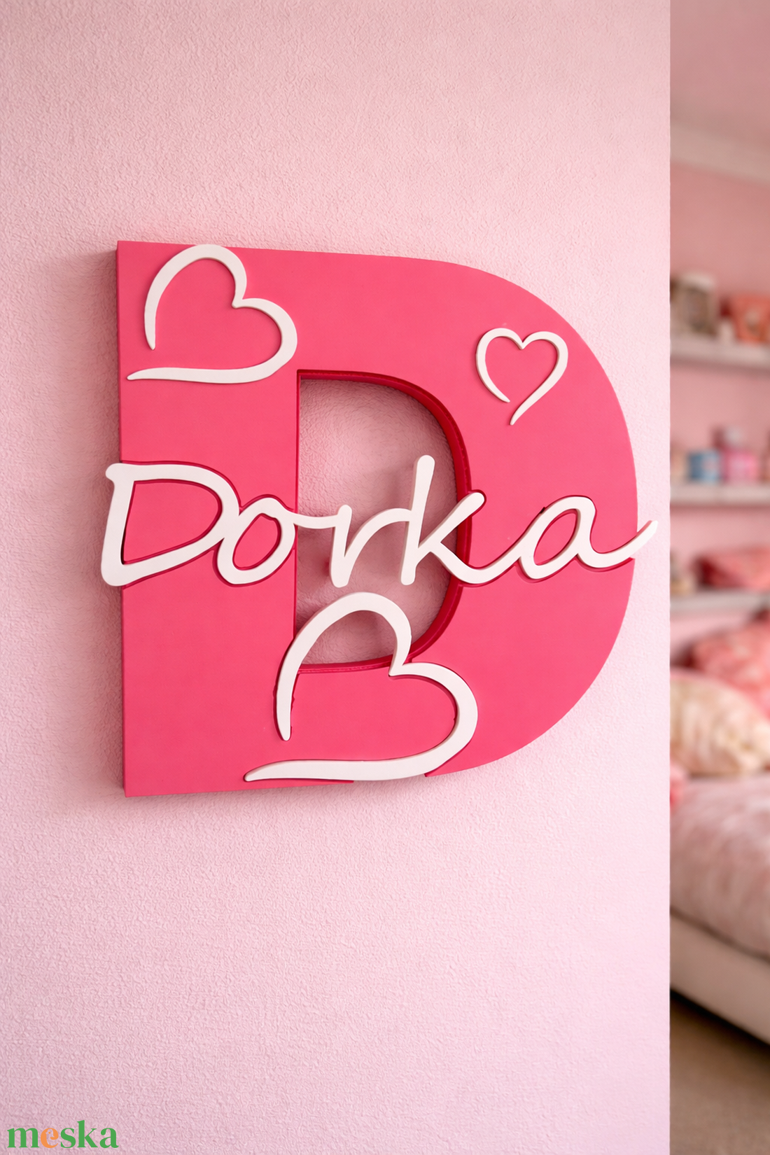 Egyedi névtábla - otthon & életmód - dekoráció - fali és függő dekoráció - betű & név - Meska.hu