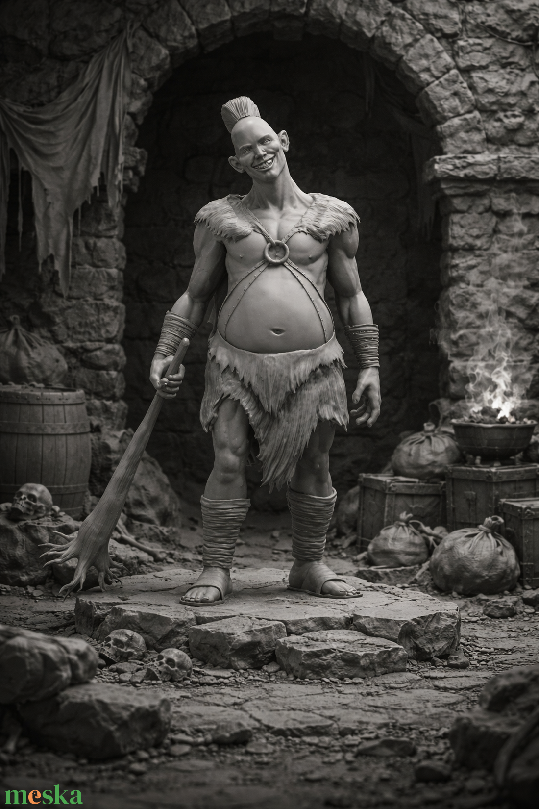 Hill Giant Férfi � Fantasy Minijáték / 3D Nyomtatható Szobor / Társasjáték Figura - kellékek & szerszámok - dekorációs kellékek - figurák - Meska.hu