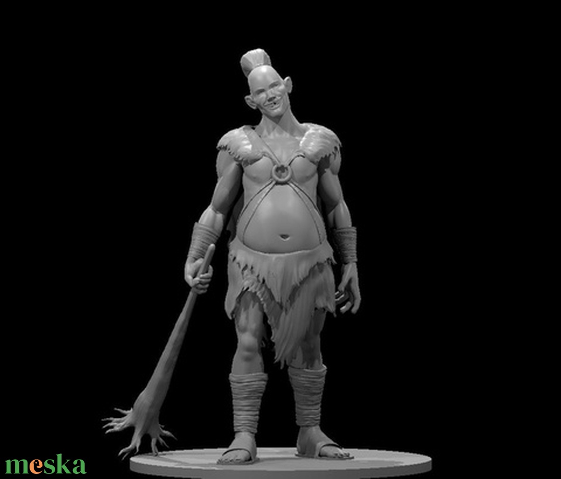 Hill Giant Férfi � Fantasy Minijáték / 3D Nyomtatható Szobor / Társasjáték Figura - kellékek & szerszámok - dekorációs kellékek - figurák - Meska.hu