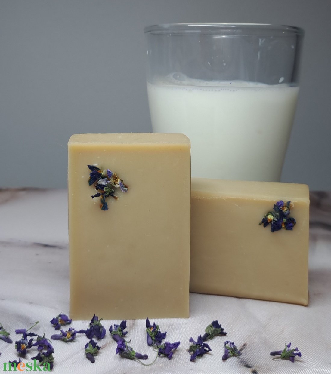 KECSKETEJES-SHEA VAJAS SZAPPAN  - szépségápolás - szappan & fürdés - kézműves szappan - Meska.hu