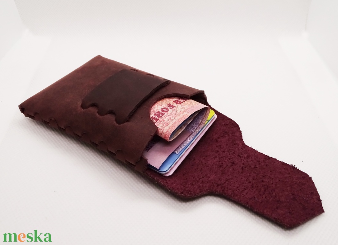 Valódi marhabőr irattartó, kártyatartó, bankkártyatartó, modern, minimalista dizájn, ballagási ajándék, kézműves termék - táska & tok - pénztárca & más tok - kártyatartó & irattartó - Meska.hu