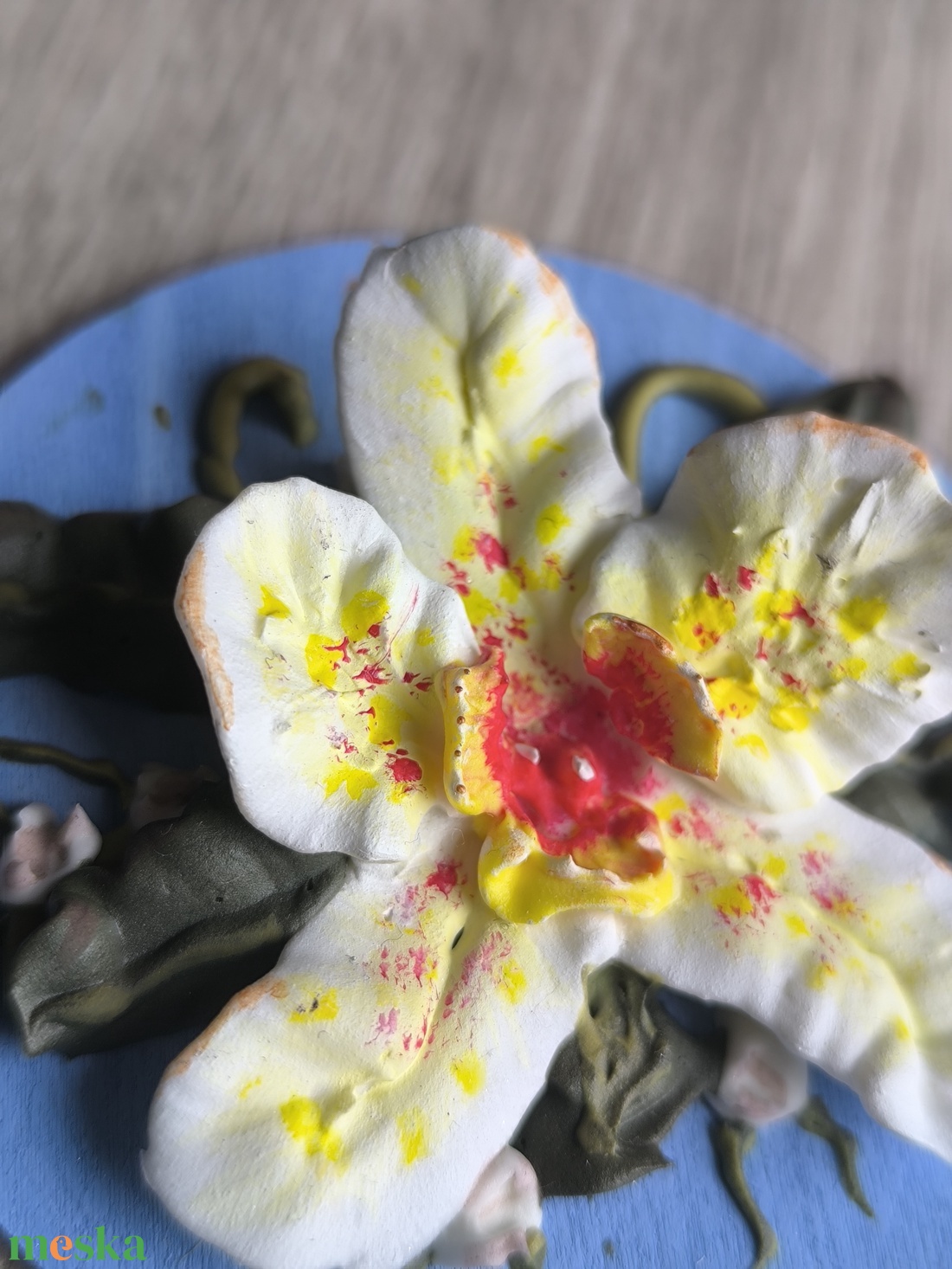 Orchidea mini 3D festmény - művészet - festmény - festmény vegyes technika - Meska.hu