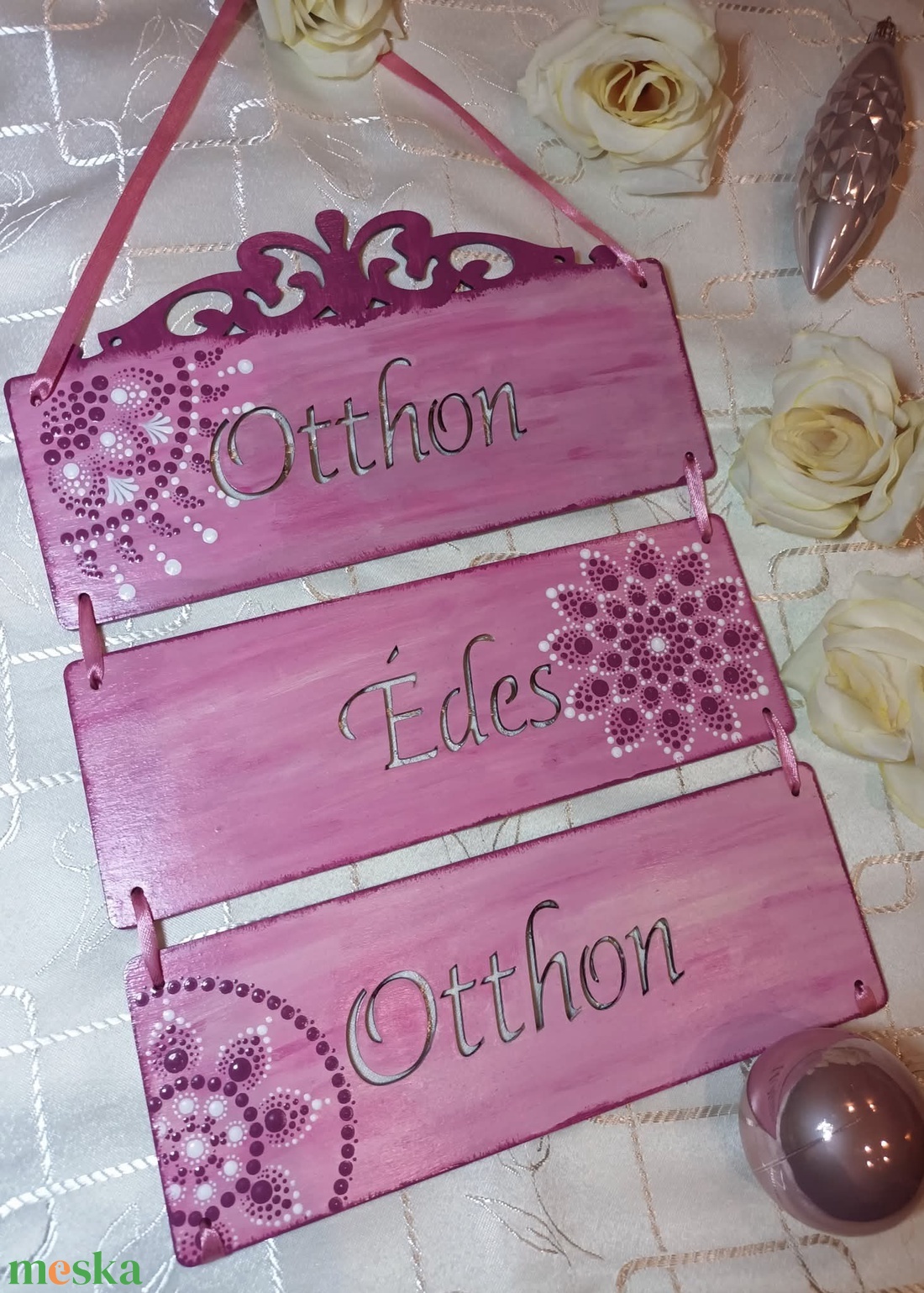 Háromrészes tábla - otthon & életmód - dekoráció - ajtó- és ablak dekoráció - ajtótábla - Meska.hu