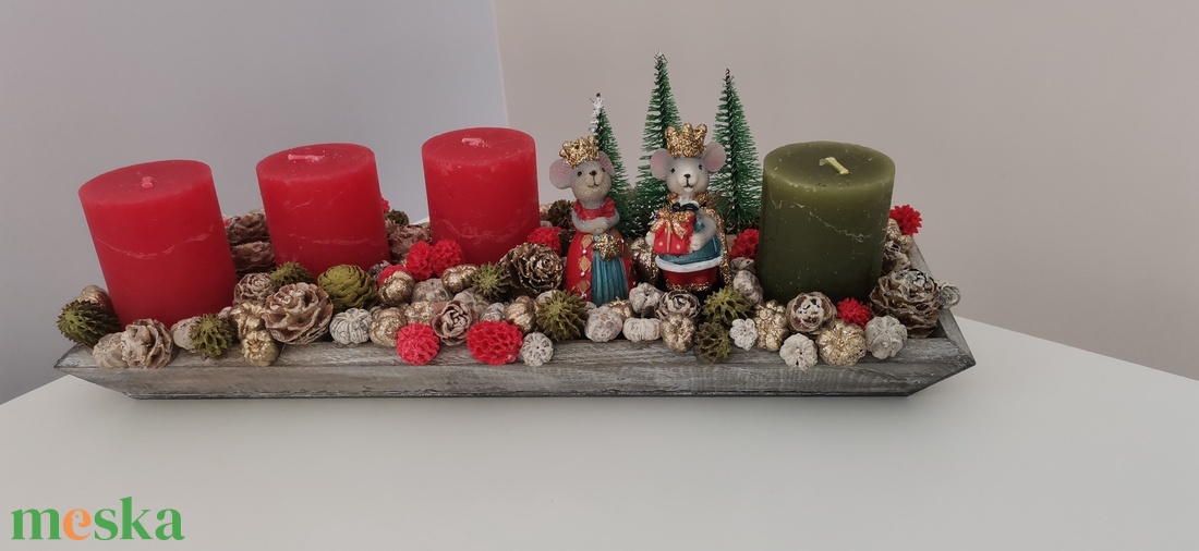 Egér királyi pár karácsonyi asztaldísz - karácsony - adventi díszek - adventi asztaldísz - Meska.hu Egér királyi pár karácsonyi asztaldísz - karácsony - adventi díszek - adventi asztaldísz - Meska.hu