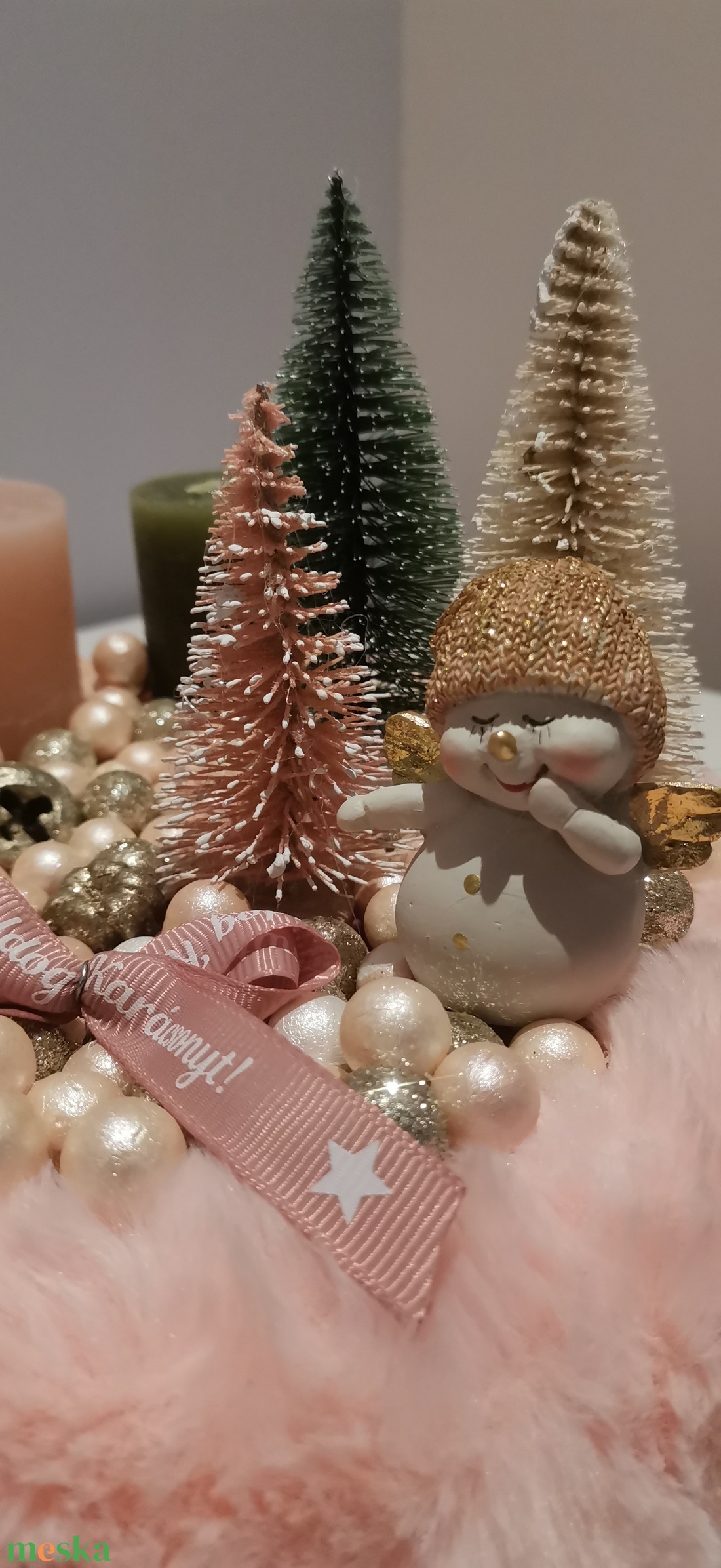 Rózsaszín adventi koszorú - karácsony - adventi díszek - adventi koszorú - Meska.hu Rózsaszín adventi koszorú - karácsony - adventi díszek - adventi koszorú - Meska.hu