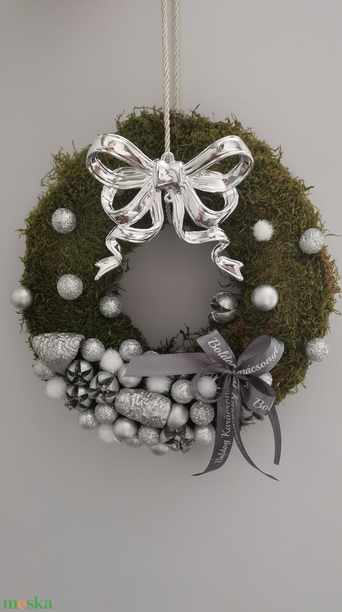 Masnis ajtódísz  - karácsony - adventi díszek - adventi ajtódísz - Meska.hu