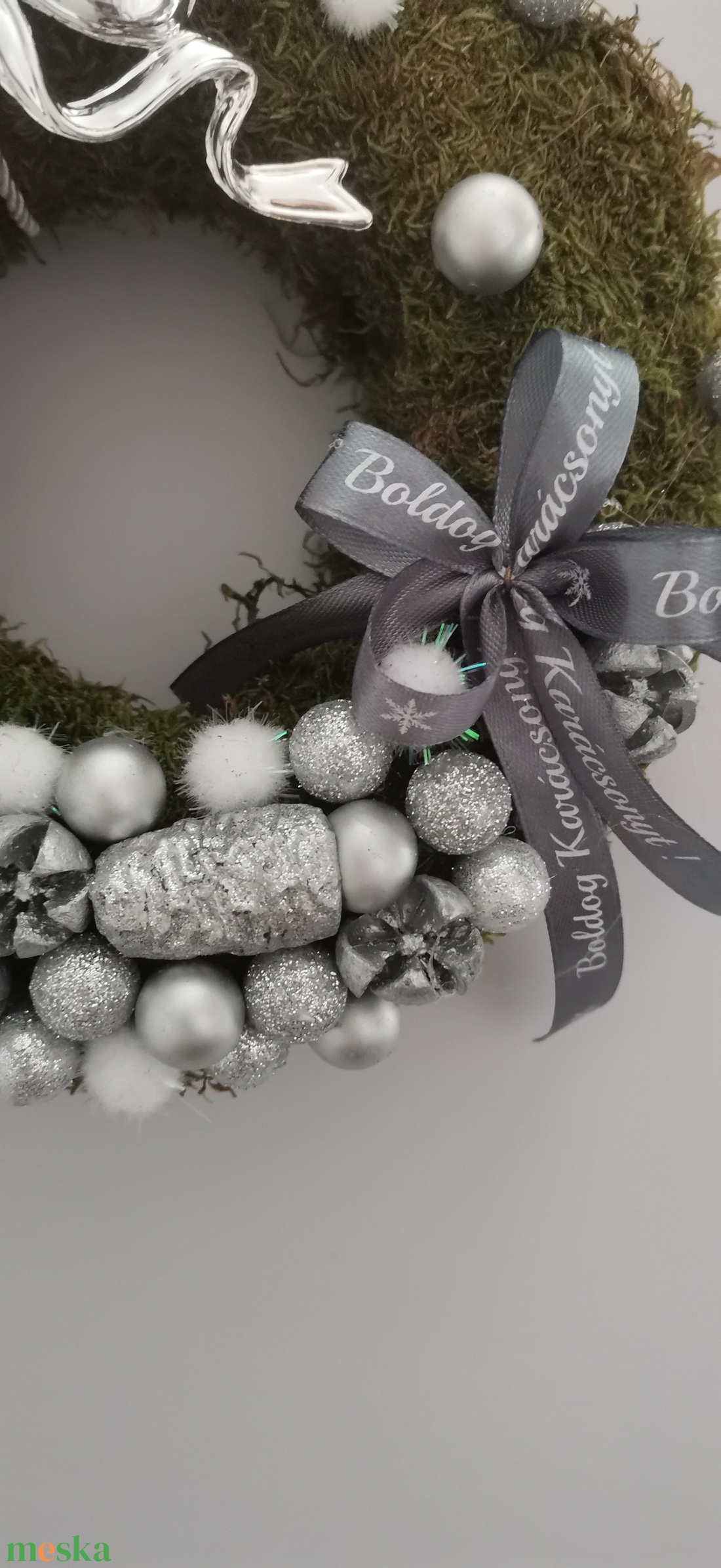 Masnis ajtódísz  - karácsony - adventi díszek - adventi ajtódísz - Meska.hu