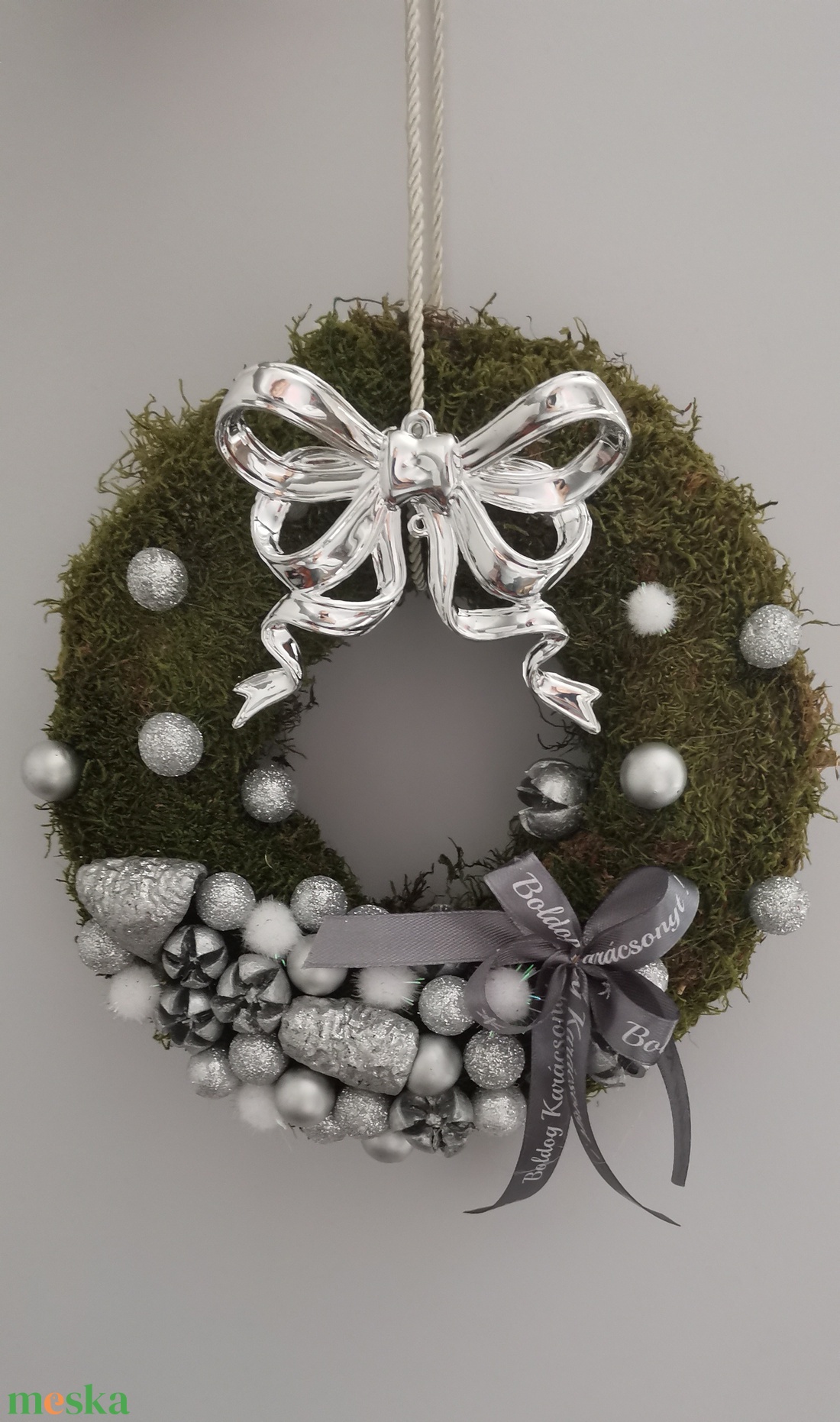 Masnis ajtódísz  - karácsony - adventi díszek - adventi ajtódísz - Meska.hu