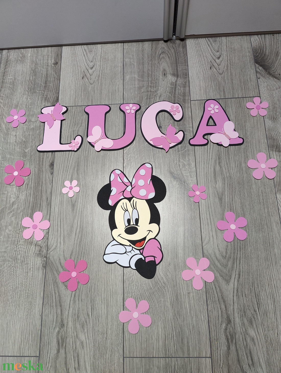 Névre szóló egérkés névtábla gyerekszoba dekoráció � - baba - mama - babaszoba dekoráció - babanév dekoráció - Meska.hu