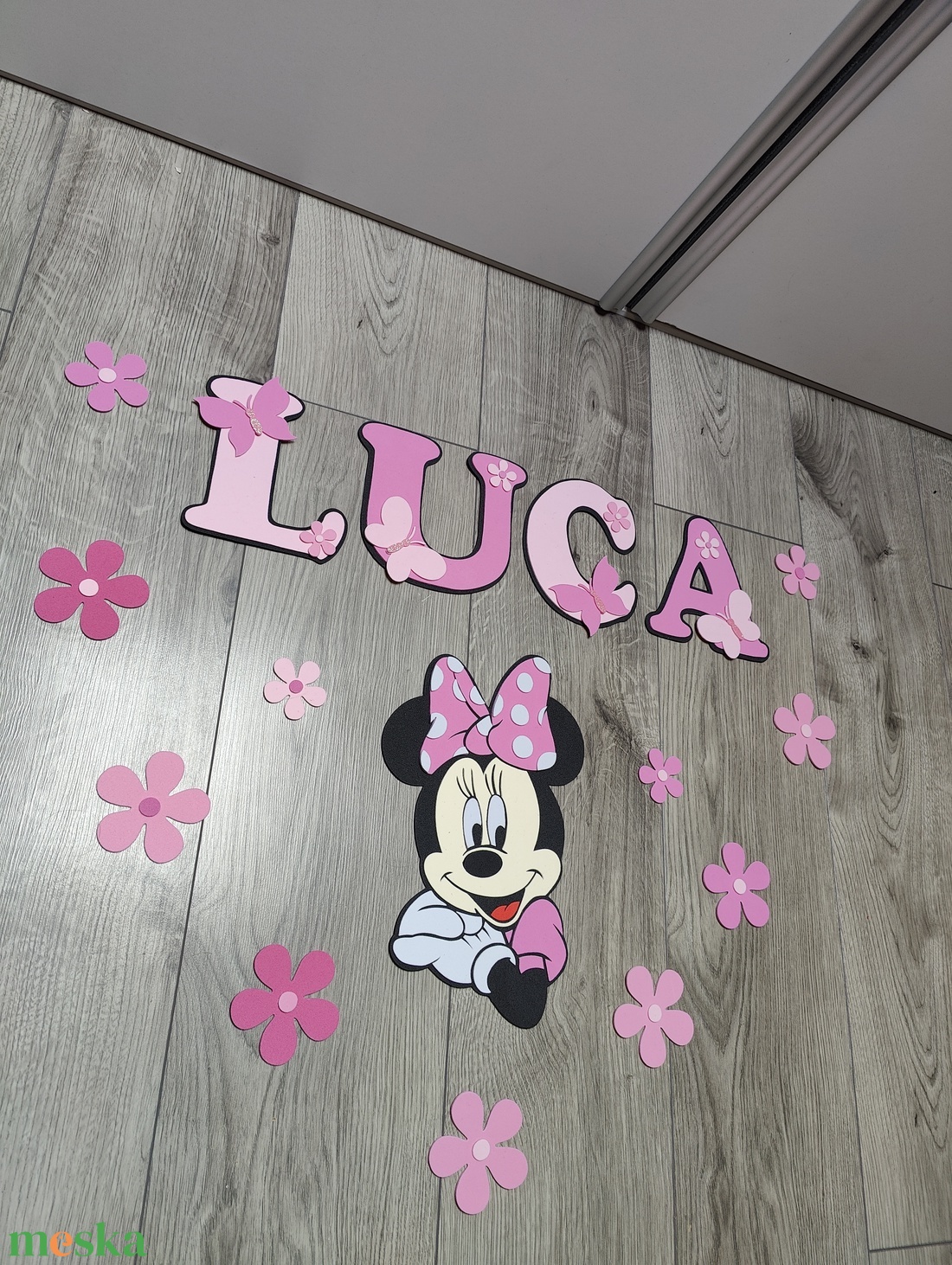 Névre szóló egérkés névtábla gyerekszoba dekoráció � - baba - mama - babaszoba dekoráció - babanév dekoráció - Meska.hu