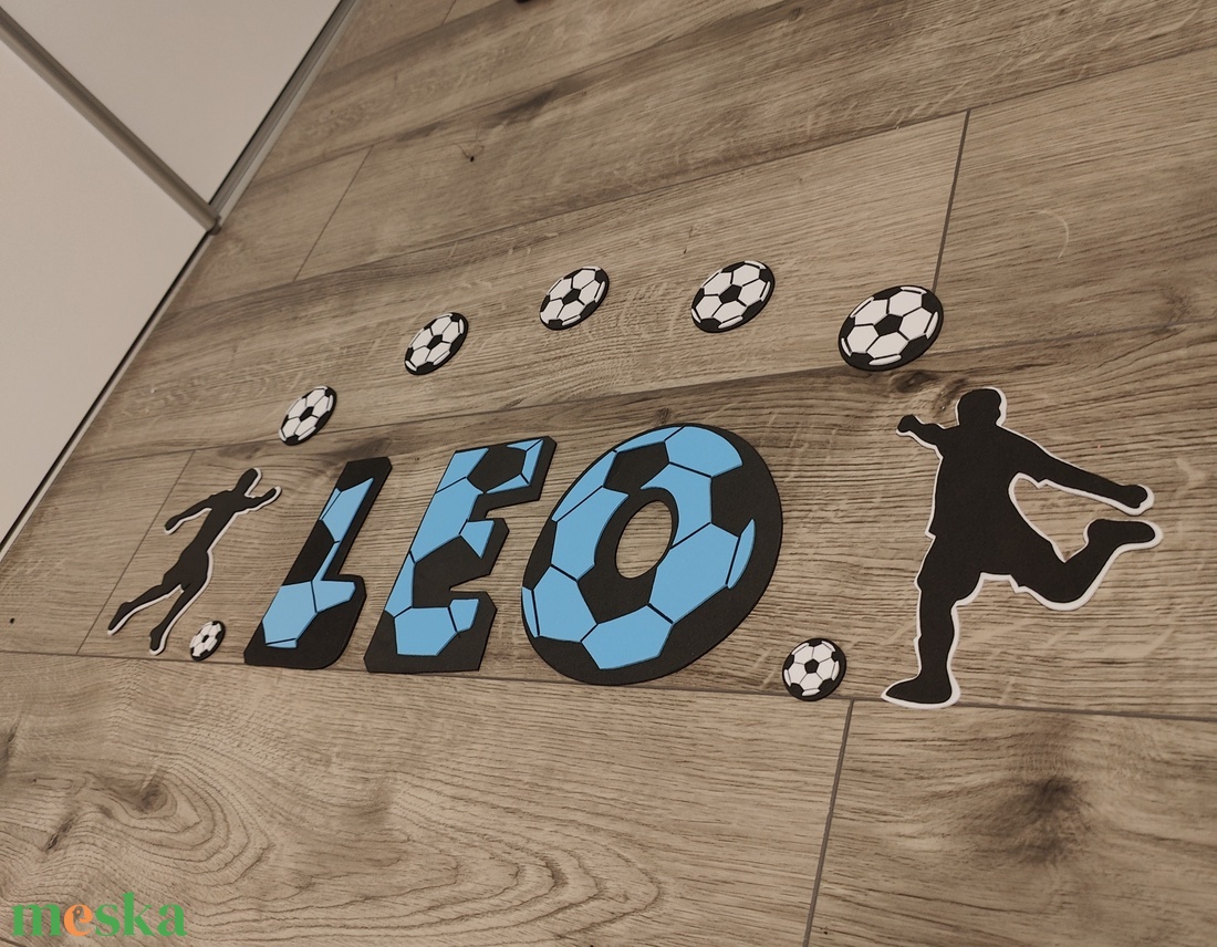 Egyedi Focis Névdekoráció Falra � - baba - mama - babaszoba dekoráció - babanév dekoráció - Meska.hu