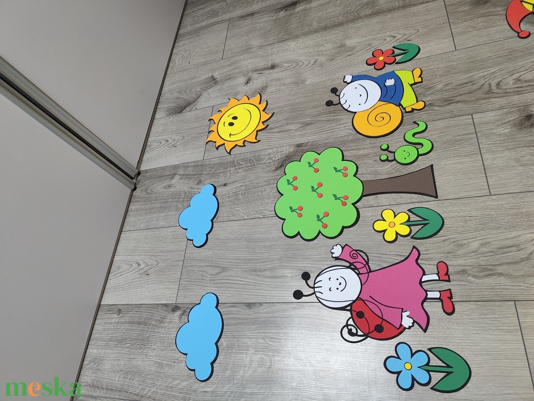 � Vidám Bogárkák és Napocska � Egyedi Gyerekszoba Falidekoráció Szett � - baba - mama - babaszoba dekoráció - gyerekszoba falmatrica - Meska.hu