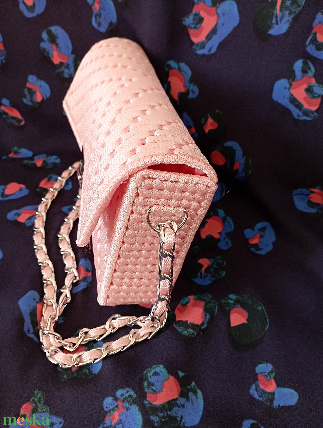 Púder színű kanava táska  - táska & tok - kézitáska & válltáska - alkalmi táska - Meska.hu