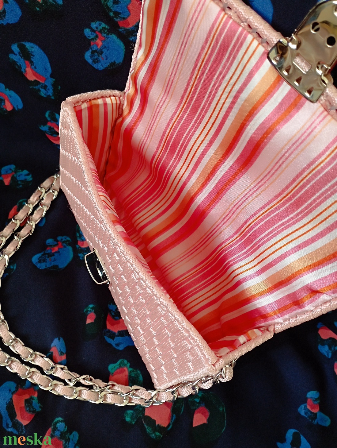 Púder színű kanava táska  - táska & tok - kézitáska & válltáska - alkalmi táska - Meska.hu