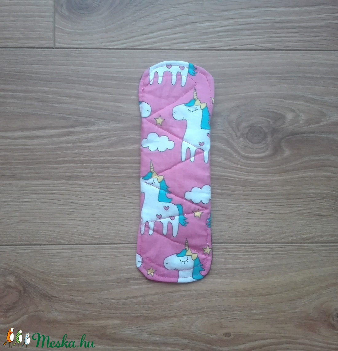 Egészségügyi betét kicsi mosható - pink alapon unikornisok -  - Meska.hu