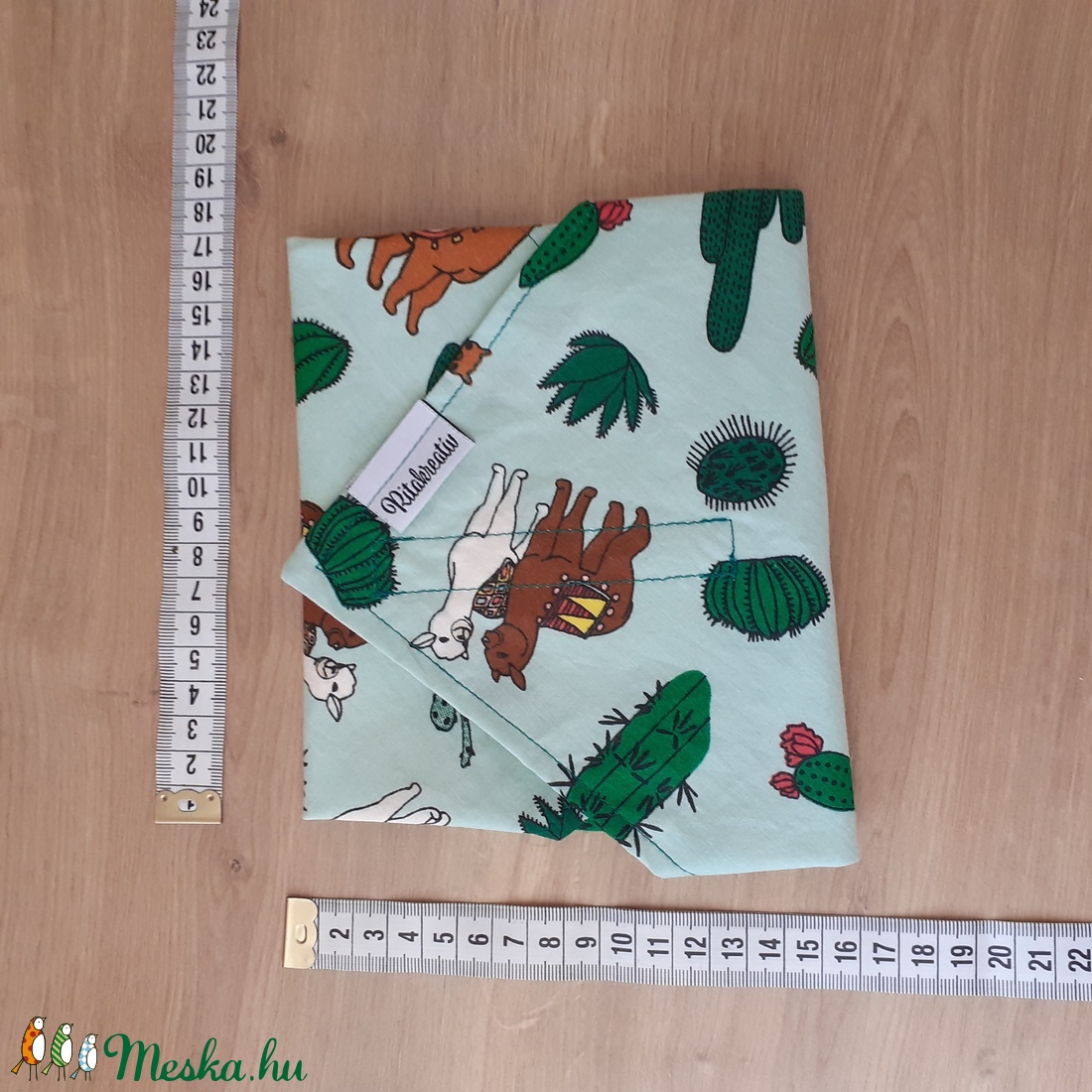 Újraszalvéta, vízhatlan örökszalvéta, szendvics csomagoló - láma - snackbag -  - Meska.hu