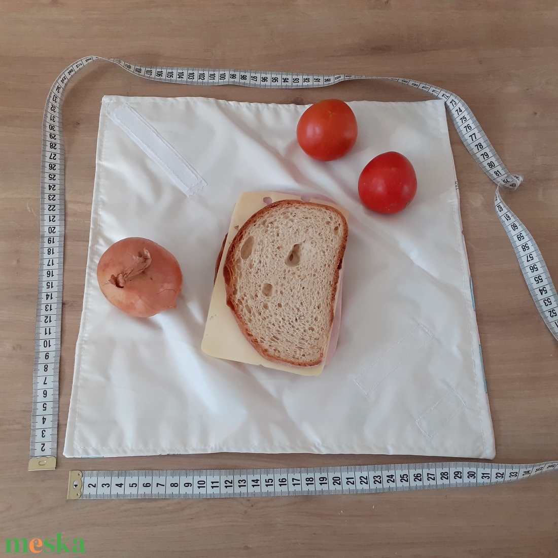 Újraszalvéta, vízhatlan örökszalvéta, szendvics csomagoló - pékség - snackbag - táska & tok - uzsonna- & ebéd tartó - szendvics csomagoló - Meska.hu