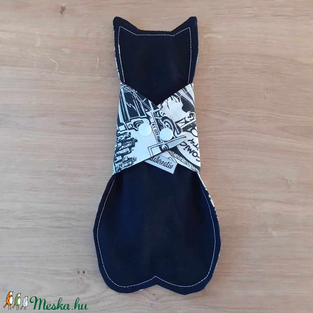 Miau egészségügyi betét közepes, prémium kategória - macska alakú exkluzív formabetét - cartoon képregény - szépségápolás - intim higiénia - intimbetét - Meska.hu