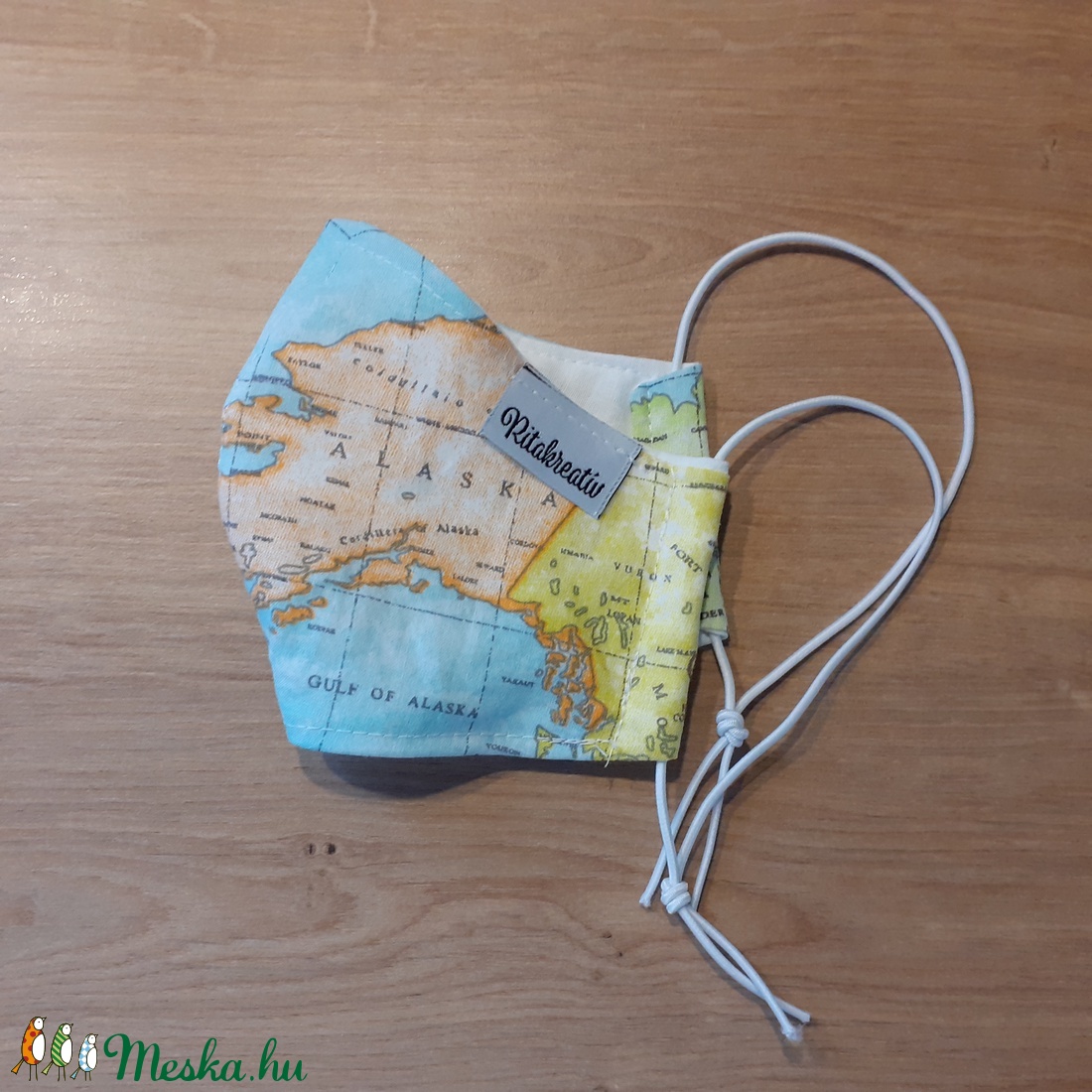 Állítható maszk, női és tini méret - térkép - női - női - Meska.hu