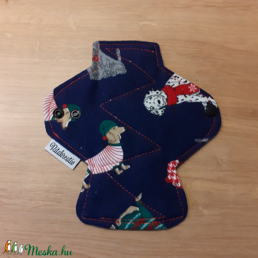 Egészségügyi betét 18cm bambusz mag, vékony - pulcsis kutya pihe puha flanellal - szépségápolás - intim higiénia - intimbetét - Meska.hu