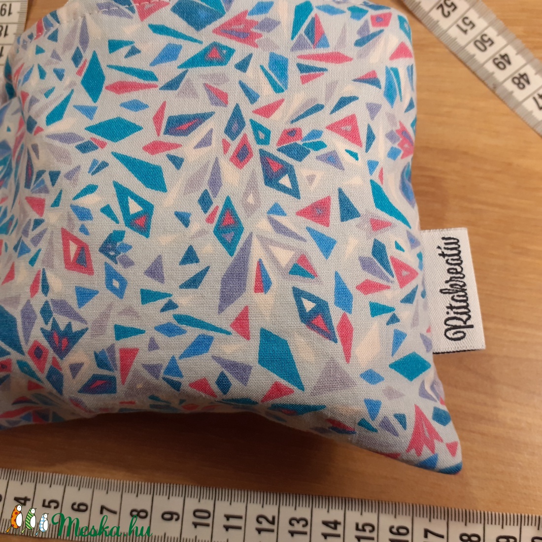 Vízhatlan neszesszer, újratasak, vízálló tok, zsepitartó, betéttartó, pénztárca, kártyatartó - kék kaleidoszkóp - táska & tok - neszesszer - Meska.hu