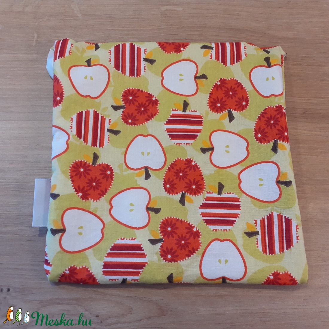 Uzsonnástasak, vízhatlan szendvics csomagoló - alma - snackbag, újratasak, vízálló tok, betéttartó - táska & tok - uzsonna- & ebéd tartó - szendvics csomagoló - Meska.hu