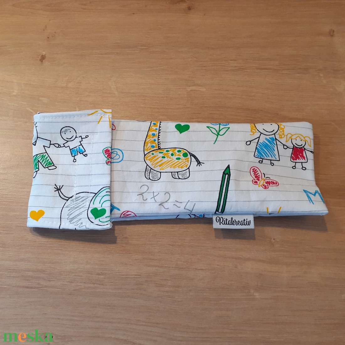 Evőeszköztartó, fogkefetartó, szívószáltartó Anya rajzoltam! - táska & tok - uzsonna- & ebéd tartó - evőeszköz tartó - Meska.hu