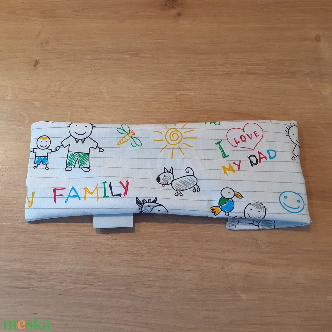 Evőeszköztartó, fogkefetartó, szívószáltartó Anya rajzoltam! - táska & tok - uzsonna- & ebéd tartó - evőeszköz tartó - Meska.hu