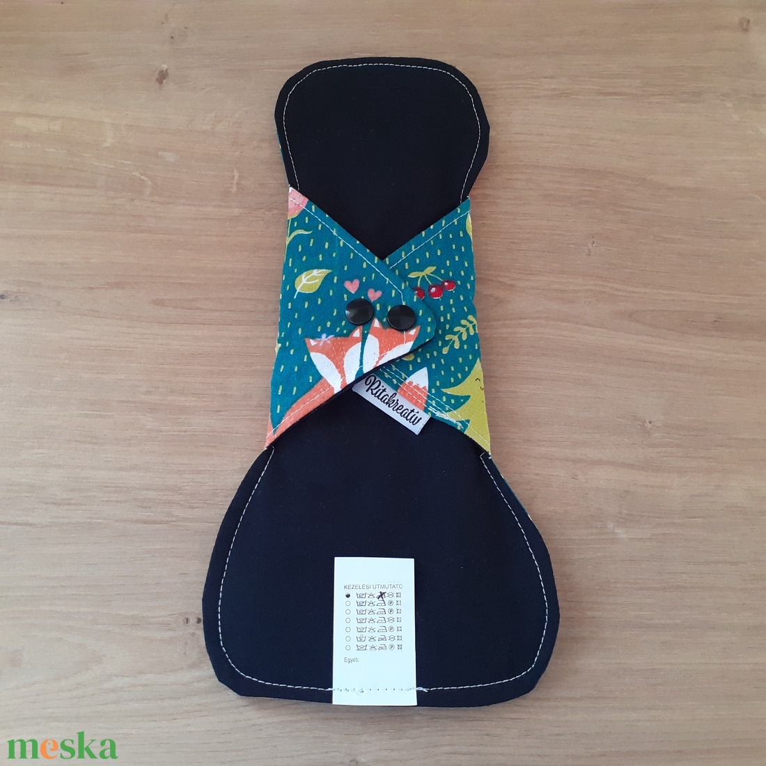 Egészségügyi betét 30cm bambusz+zorb mag, vékony - róka 2 (éjeli, posztpartum, inkontinencia) - szépségápolás - intim higiénia - intimbetét - Meska.hu