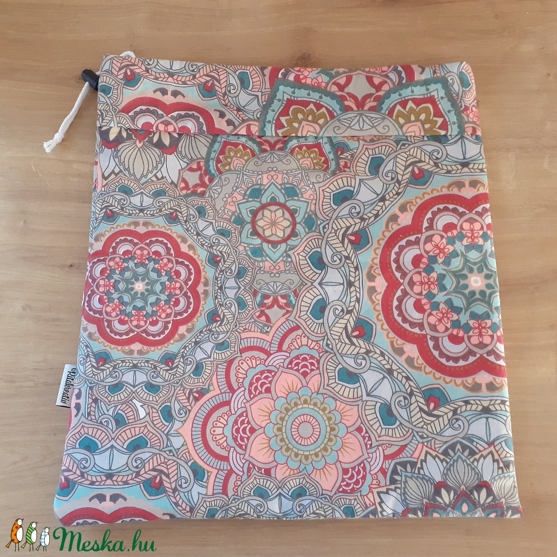 Mandala kicsi hulladékmentes kezdőcsomag - kenyereszsák, uzsonnástasak, újraszalvéta, evőeszköztartó - táska & tok - bevásárlás & shopper táska - kenyeres zsák - Meska.hu