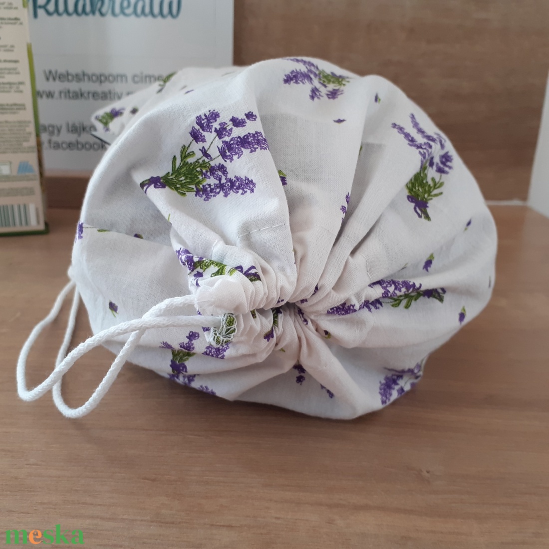 Levendula bevásárlózsák - bevásárló szatyor, vászon zsák, öko zacskó, gyümölcsös, zöldséges - táska & tok - bevásárlás & shopper táska - zöldség/gyümölcs zsák - Meska.hu