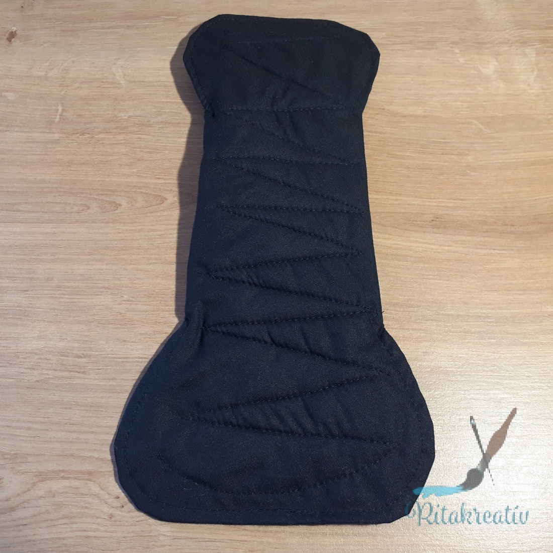 Fekete mosható betét 30cm - szépségápolás - intim higiénia - intimbetét - Meska.hu