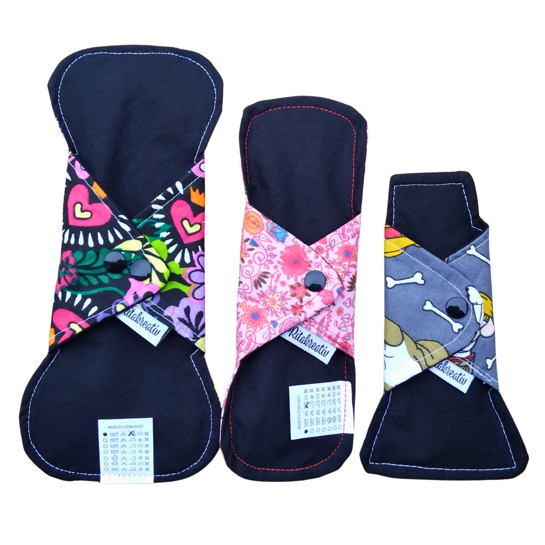 Zsófi mosható betét próbacsomag meglepetés mintával - szépségápolás - intim higiénia - intimbetét - Meska.hu