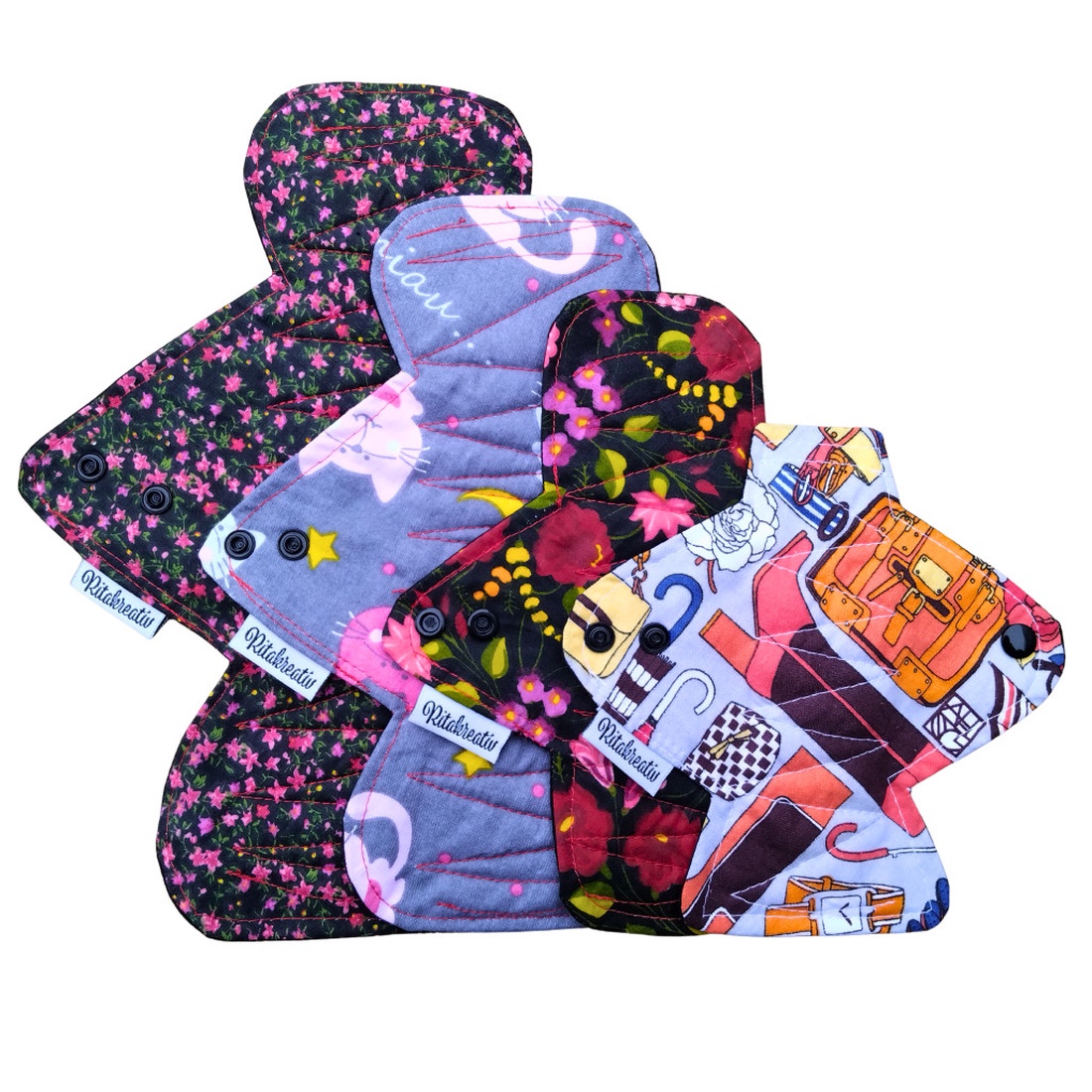 Minden méret mosható betét próbacsomag meglepetés mintával - szépségápolás - intim higiénia - intimbetét - Meska.hu