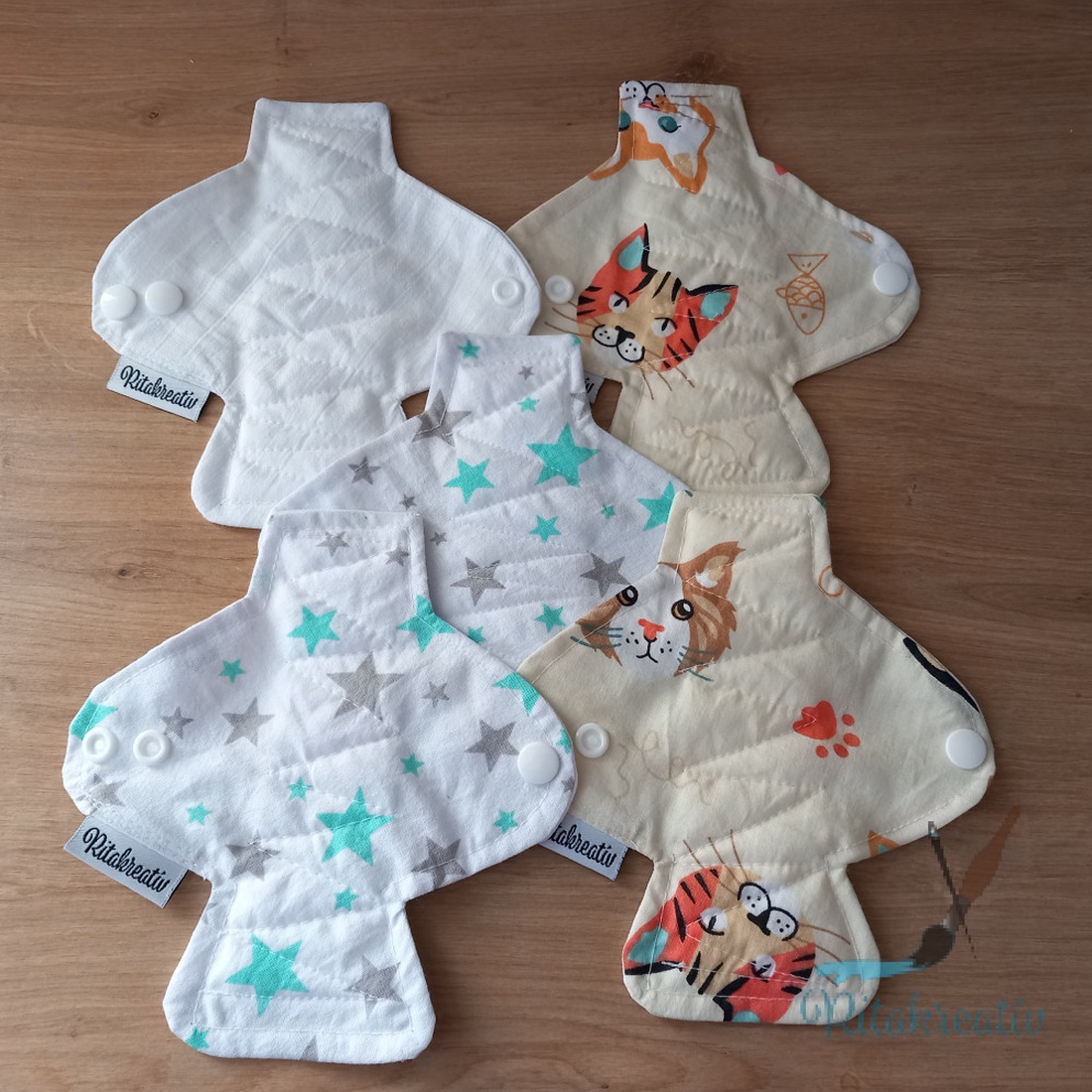 5db 16cm mosható tisztasági betét meglepetés mintával - szépségápolás - intim higiénia - tisztasági betét - Meska.hu