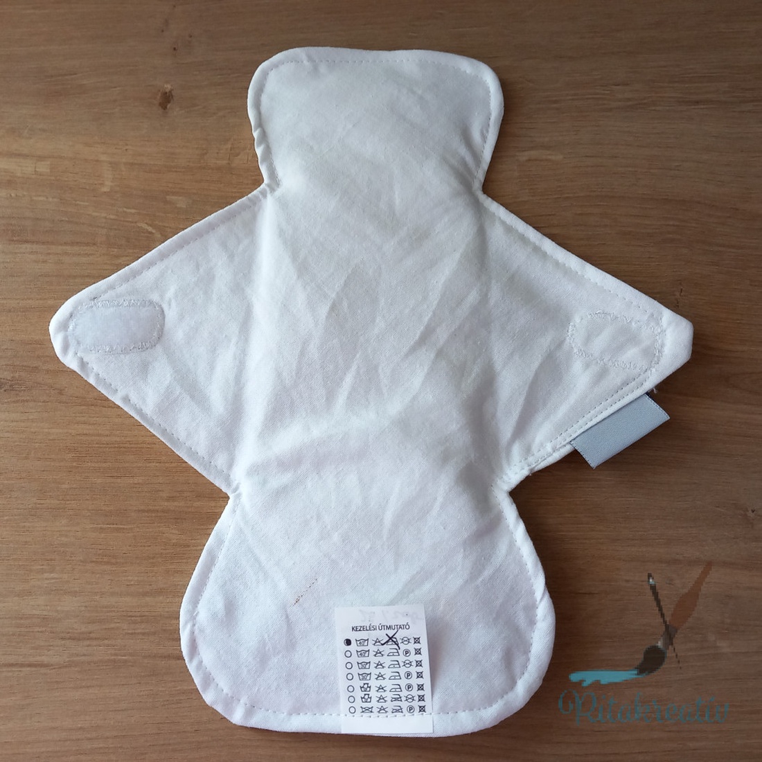 Tépőzáras fehér mosható inkontinencia betét 26cm - szépségápolás - intim higiénia - tisztasági betét - Meska.hu