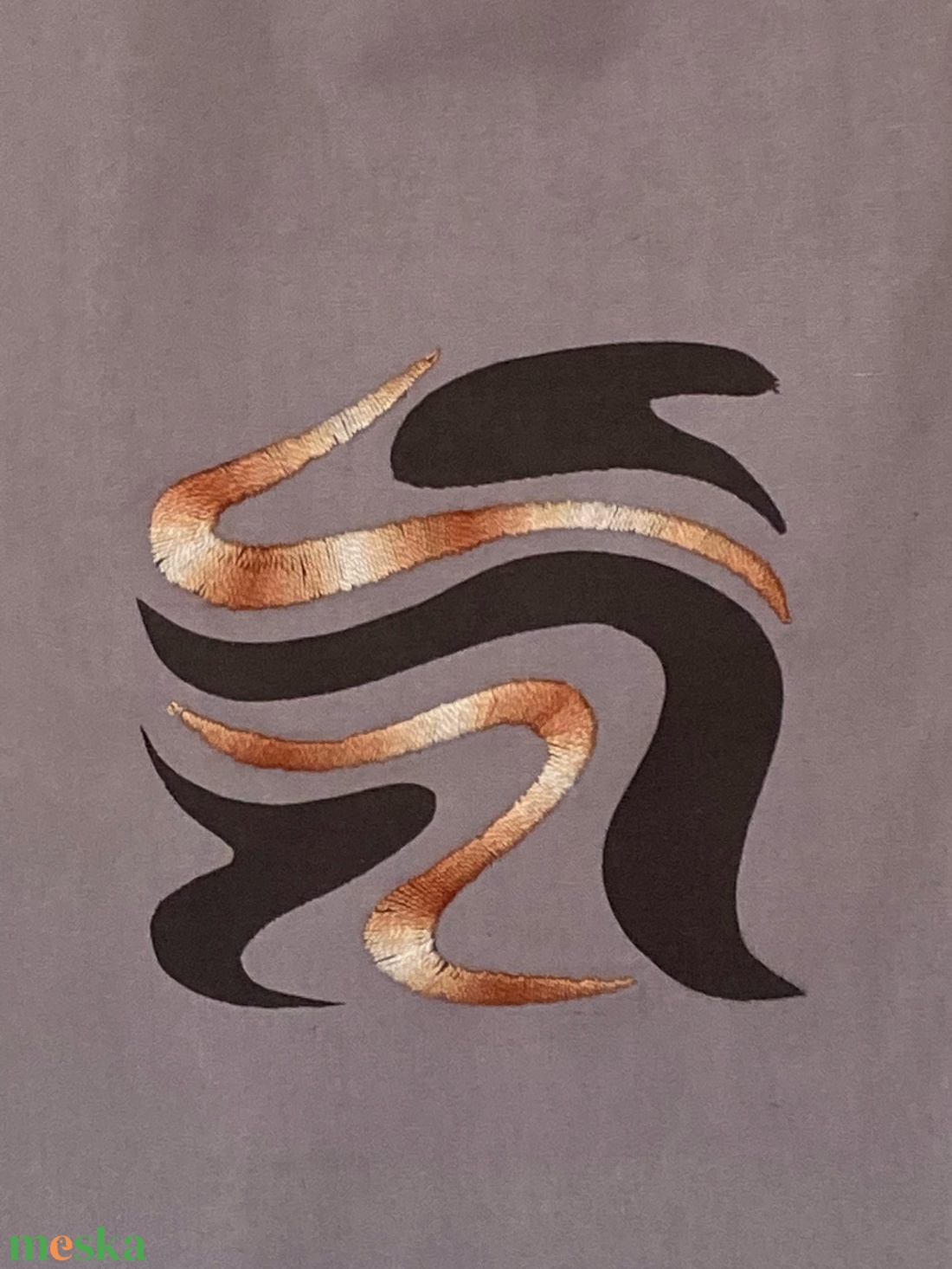 Designer hímzett vászon szatyor - táska & tok - kézitáska & válltáska - válltáska - Meska.hu