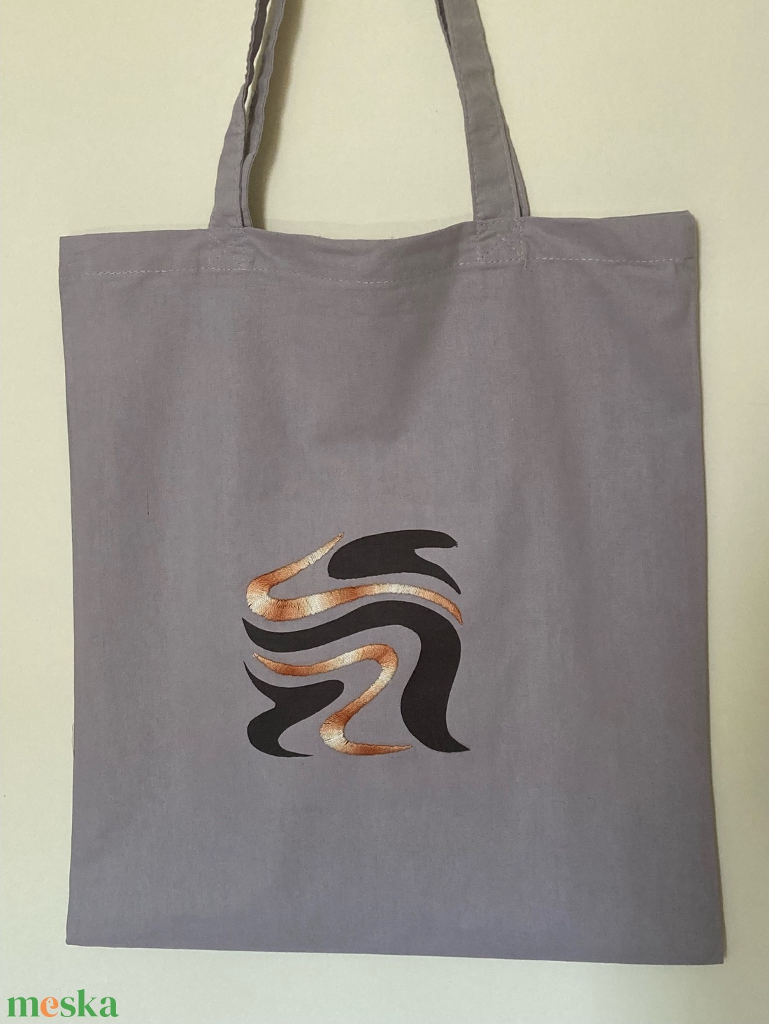 Designer hímzett vászon szatyor - táska & tok - kézitáska & válltáska - válltáska - Meska.hu