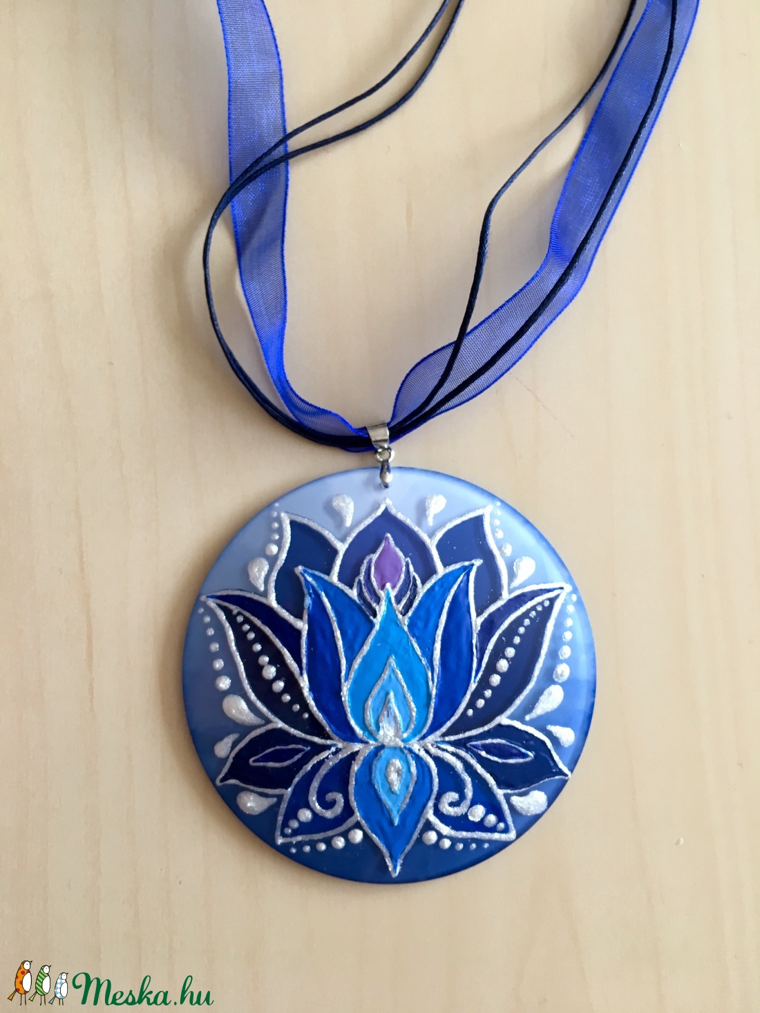Kék Lótusz medál -  - Meska.hu