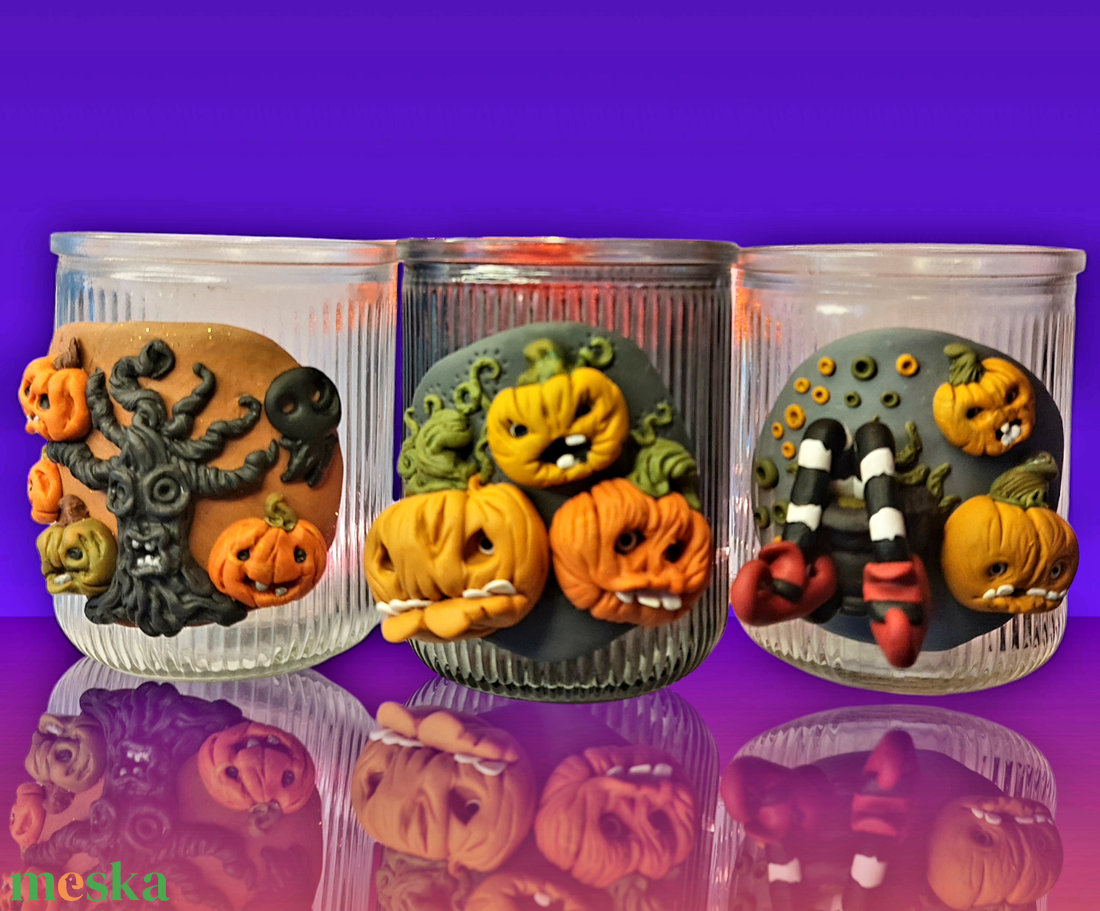 Boszi és a Tökök - HELLOWEEN mécses - kézműves termék - otthon & életmód - dekoráció - halloween - halloweeni dekoráció - Meska.hu Boszi és a Tökök - HELLOWEEN mécses - kézműves termék - otthon & életmód - dekoráció - halloween - halloweeni dekoráció - Meska.hu