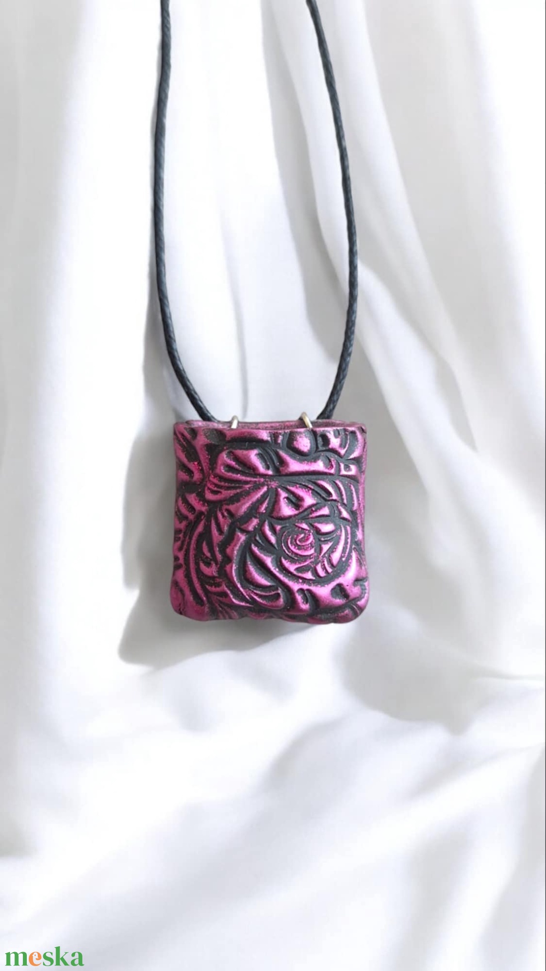 Aromanyaklánc / Magenta rózsa - ékszer - nyaklánc - medálos nyaklánc - Meska.hu Aromanyaklánc / Magenta rózsa - ékszer - nyaklánc - medálos nyaklánc - Meska.hu