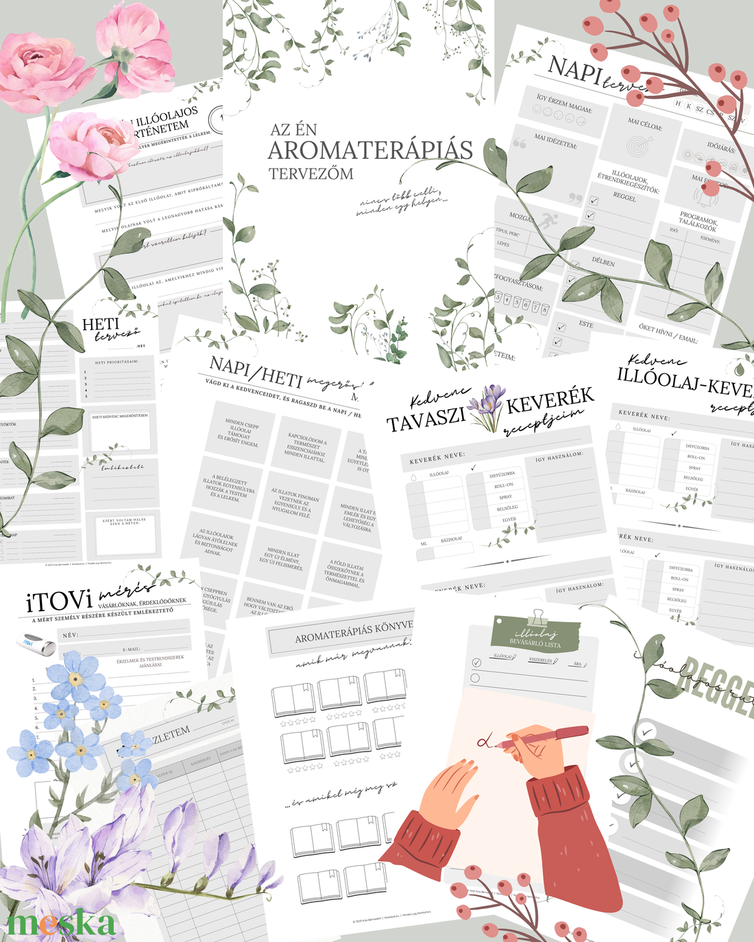 Aromaterápiás Tervező / töltsd le, nyomtasd ki / - művészet - grafika & illusztráció - digitális - Meska.hu