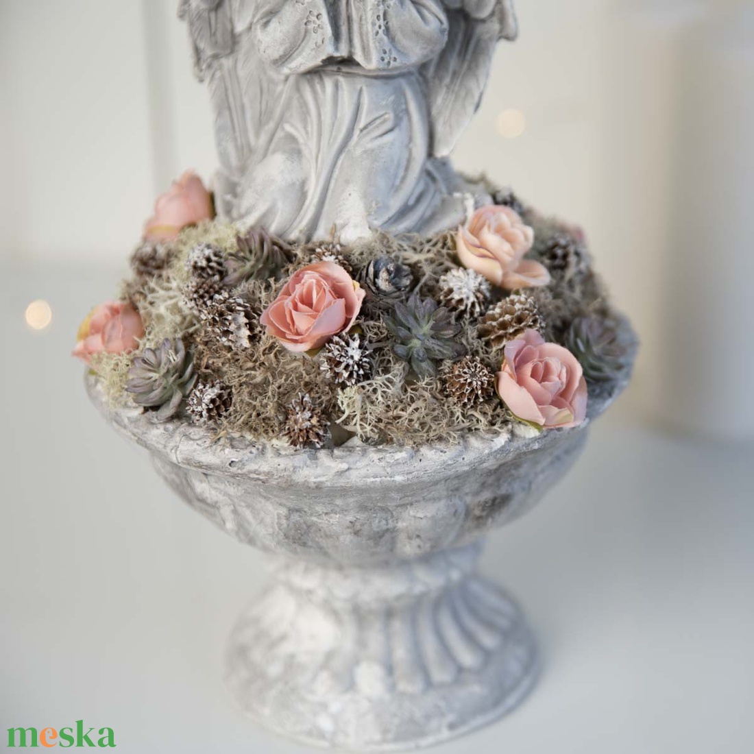 Angyalkás sírdísz kehely alakú kaspóban - otthon & életmód - vallás - temetkezési tárgy - sírdísz, kegyeleti dísz - Meska.hu Angyalkás sírdísz kehely alakú kaspóban - otthon & életmód - vallás - temetkezési tárgy - sírdísz, kegyeleti dísz - Meska.hu