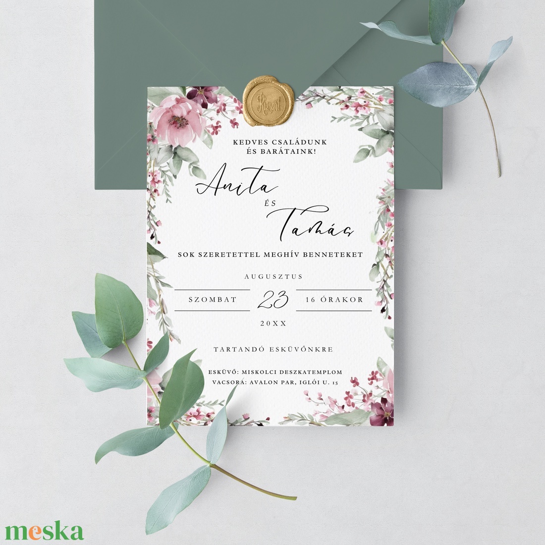 Bazsarózsa Esküvői Meghívó, Zöldellő Elegancia - Tökéletes Esküvői Meghívó a Természet Szépségével rosa1 - esküvő - meghívó & kártya - meghívó - Meska.hu Bazsarózsa Esküvői Meghívó, Zöldellő Elegancia - Tökéletes Esküvői Meghívó a Természet Szépségével rosa1 - esküvő - meghívó & kártya - meghívó - Meska.hu