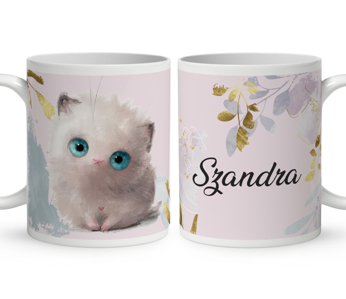 Kérd a Neveddel - A nevem Hógolyó mintás bögre - otthon & életmód - konyhafelszerelés, tálalás - tálalás - bögre & csésze - Meska.hu