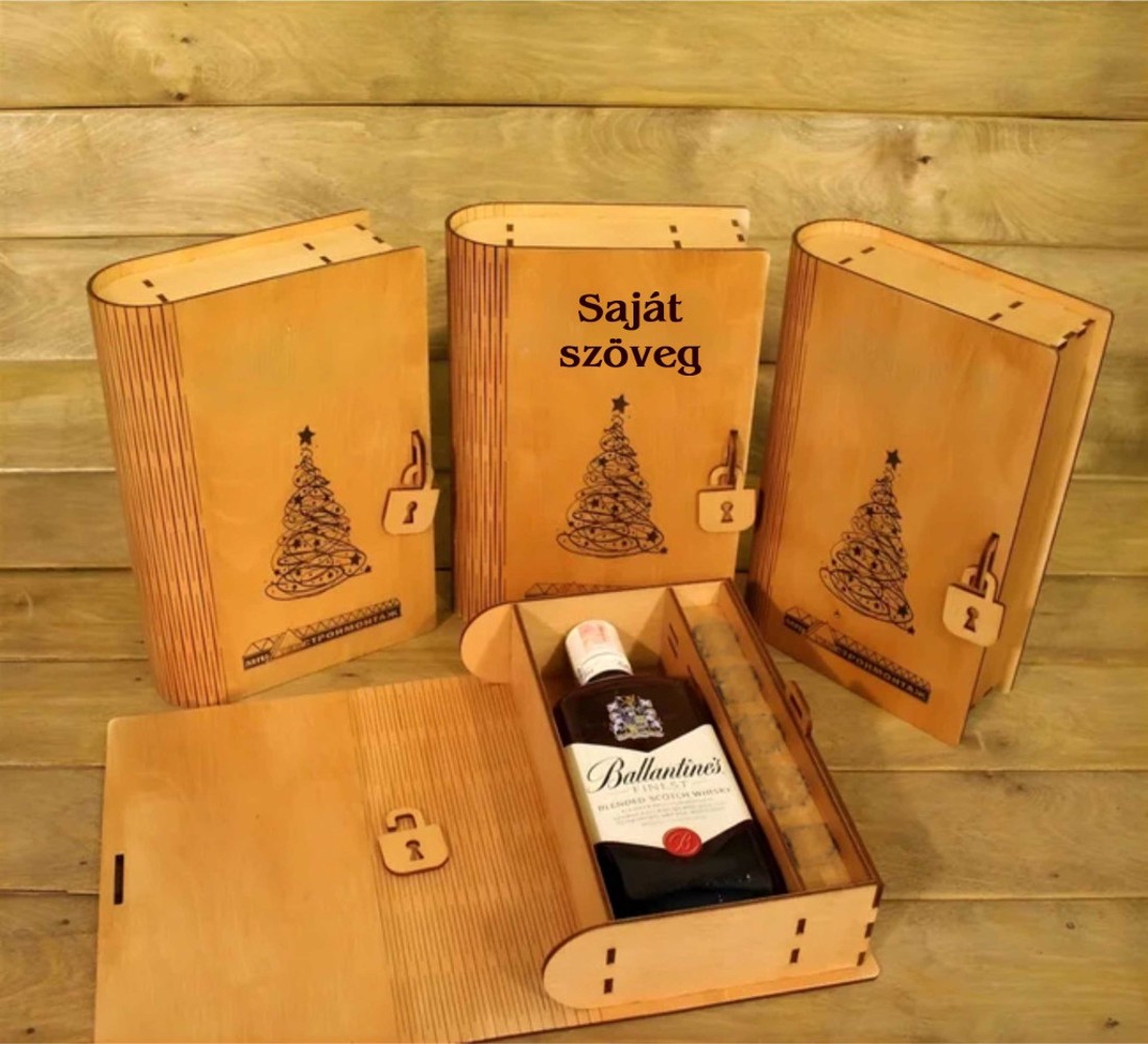 Névre szóló whisky doboz - otthon & életmód - papír, írószer - ajándékozás kellékei - ajándékzsák, csomagolás - Meska.hu