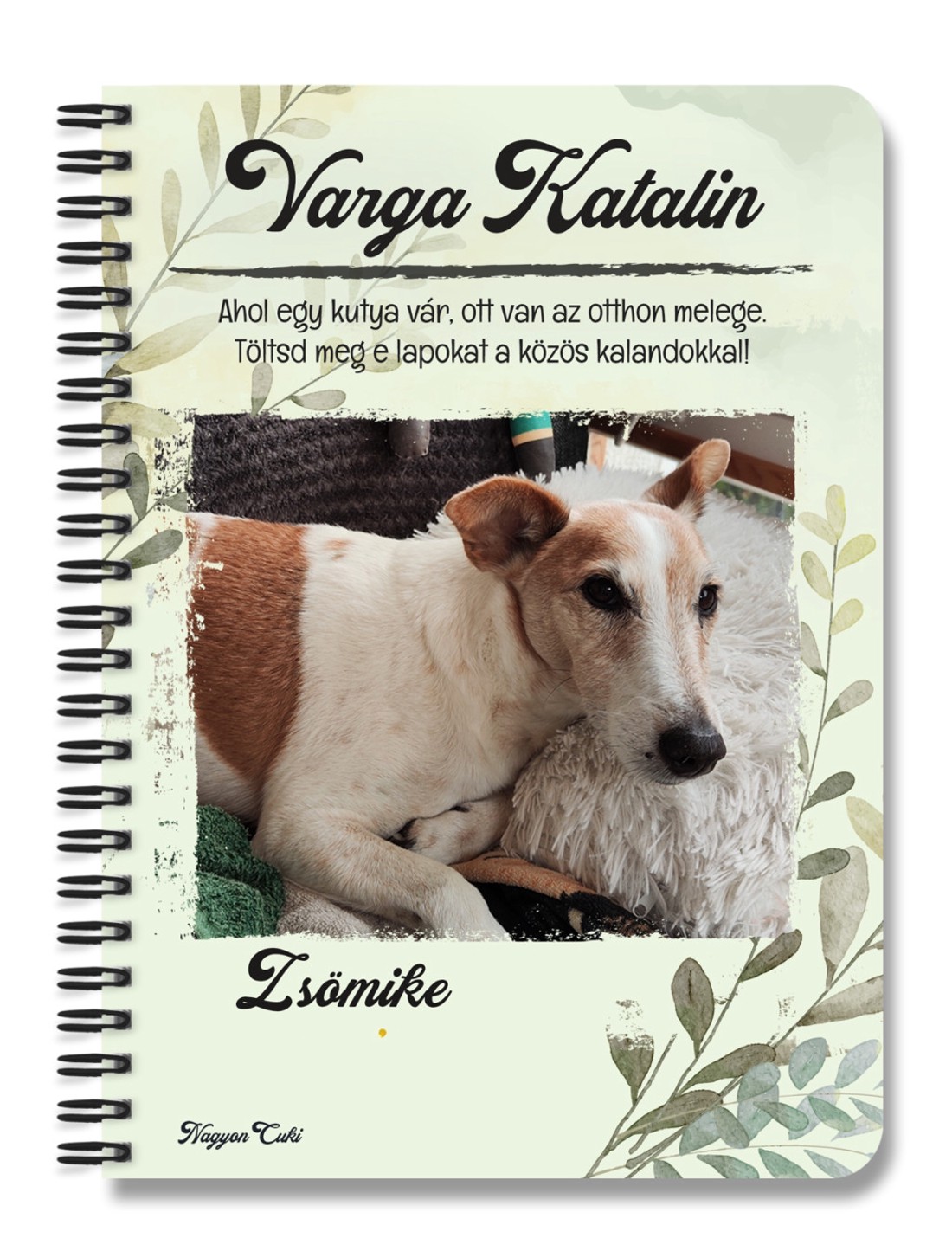 Saját fotós személyre szabható - Kedvenced mintás A5-ös füzet - otthon & életmód - papír, írószer - jegyzetfüzet & napló - Meska.hu